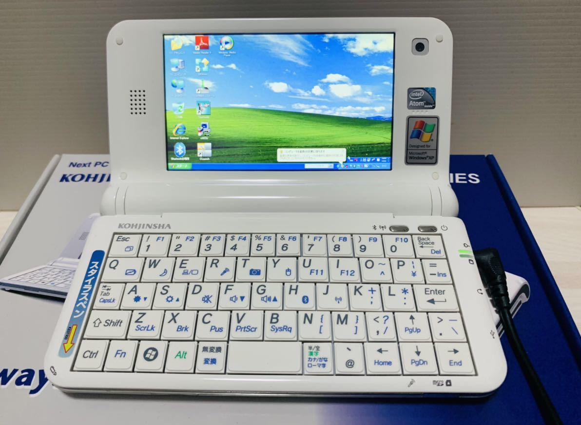 工人舎 KOHJINSHA PM1シリーズ AtomZ510 SSD16GB WinXP HomeSP3