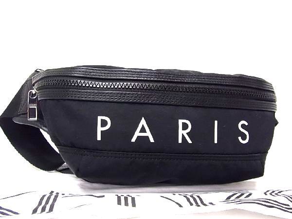 1円 KENZO ケンゾー ナイロン×レザー ボディバッグ ウエストバッグ