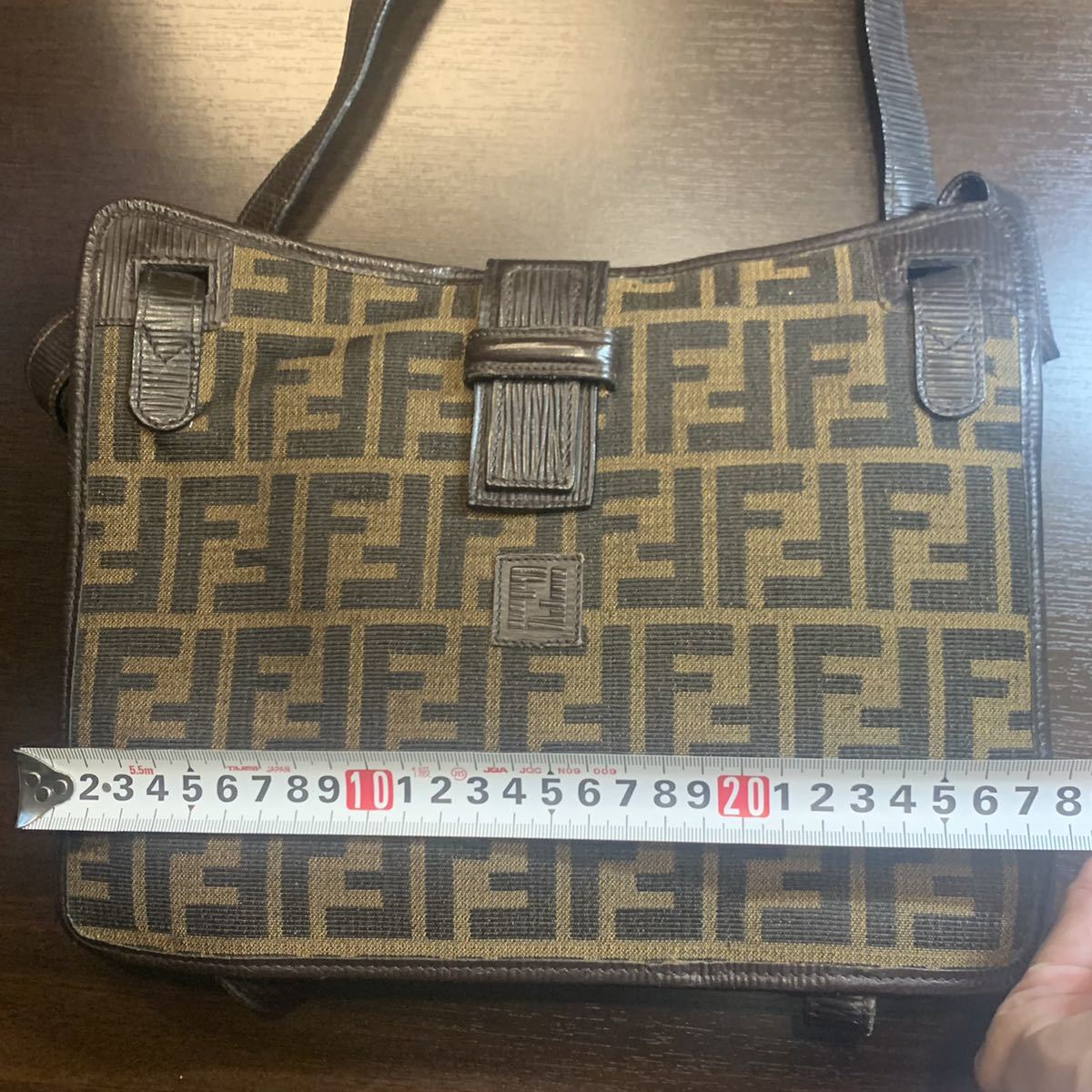 奇跡的美品 70年代 80年代 FENDI ズッカ柄 フェンディ ショルダー 