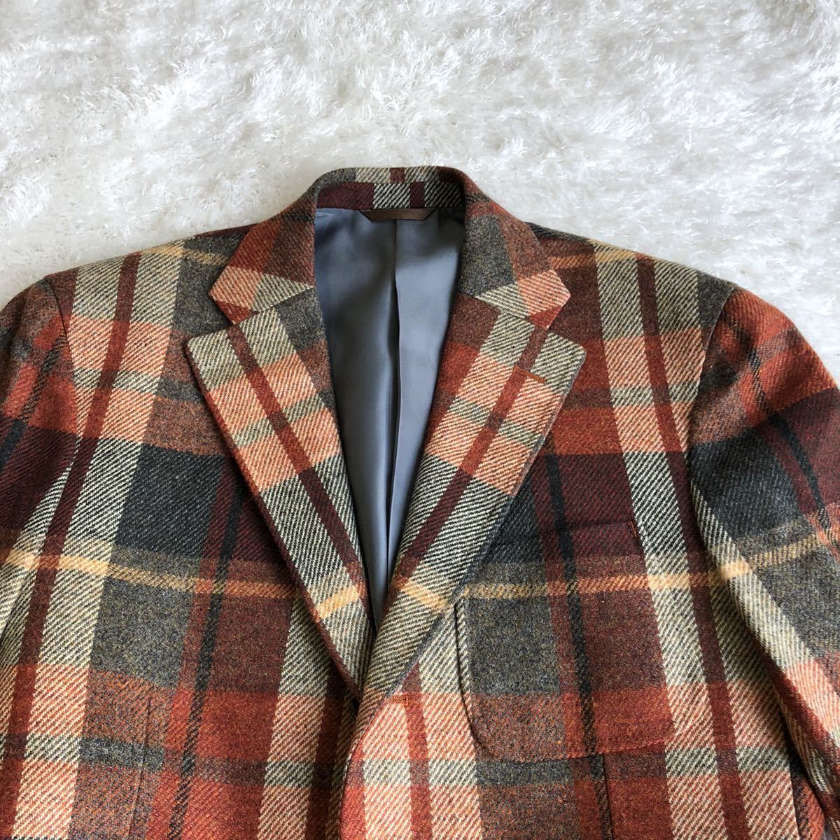 美品】 麻布テーラー 英国生地 WILLIAM BROWN ツイード ウール 