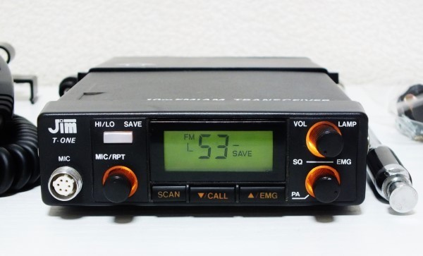 Jim T-ONE 10m FMトランシーバー　アマチュア無線 T-ONE JIM 10m 中古 通電確認済み T-ONE公式ショッピングサイト JIM T-ONE