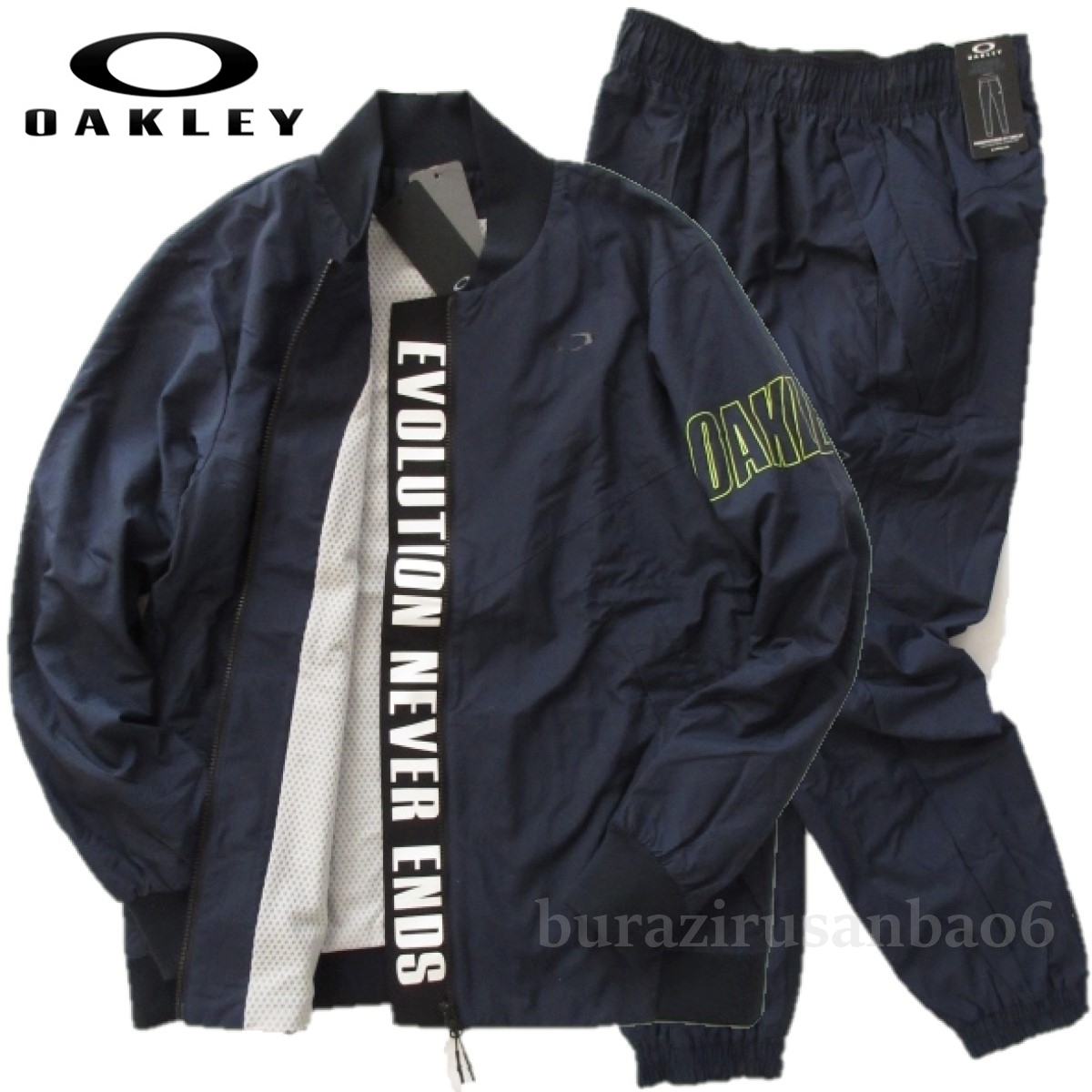 メンズ XL◆未使用 定価19，800円 OAKLEY オークリー 撥水 防風 WARM ウインドブレーカー ジャケット 上下 ジョガーパンツ セットアップ