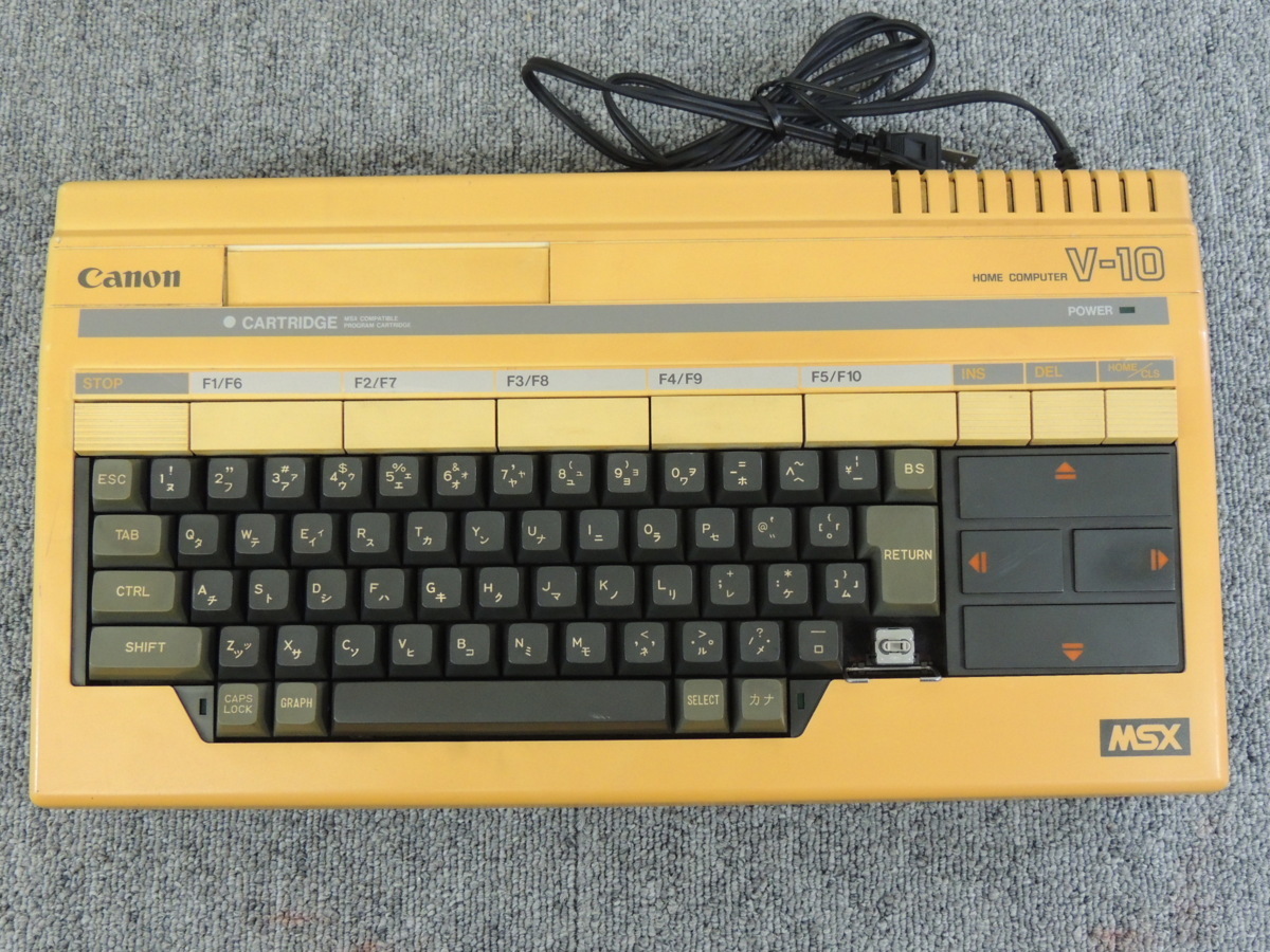 キャノン/CANON V-10 MSX ホームコンピューター 旧型PC 起動確認