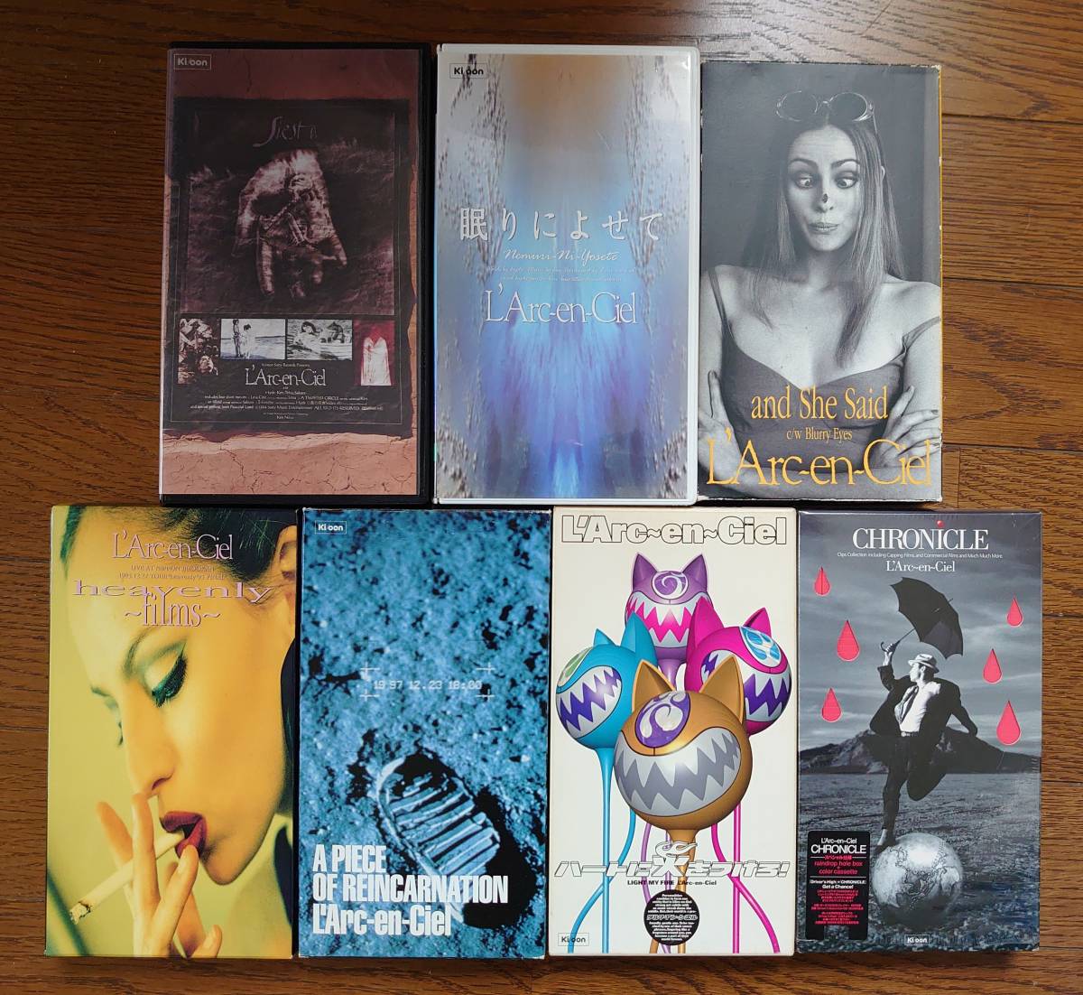 送料込み：ジャンク☆L'Arc-en-Ciel／ラルクアンシエル☆VHS VIDEO 7本