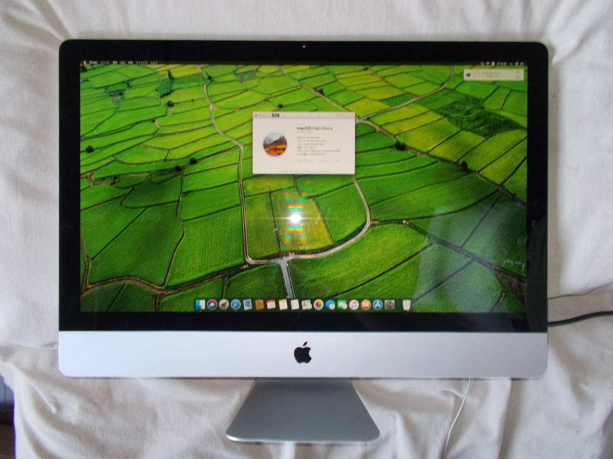 51.iMac 27inch Mid2011・Core i5 Super Driveを新設SSD120GBに換装 +1TB（HDD）中古 Apple iMac 0 HDD, 4GB for