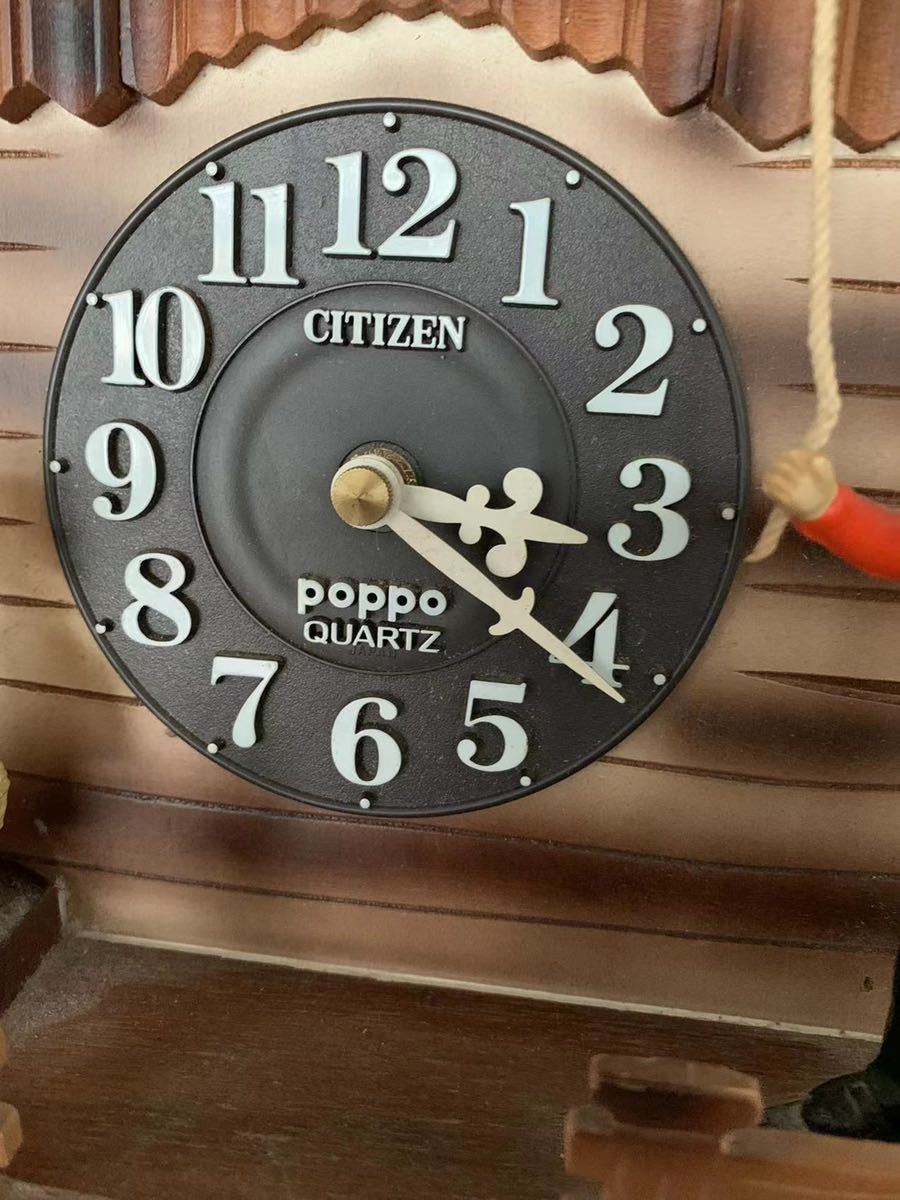CITIZEN シチズン POPPO 掛時計 壁掛け 鳩時計 からくり時計 4MJ745-0