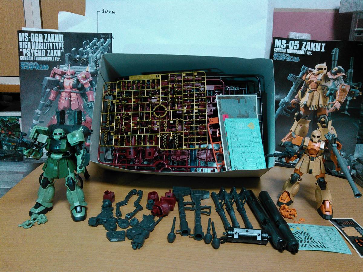 HGUC 1/144 サンダーボルト 高機動型ザク ザクⅠ 量産型 ザクⅡ 完成品 ジャンク ガンプラ サイコザク HG ガンダム フルアーマー ジム 素組