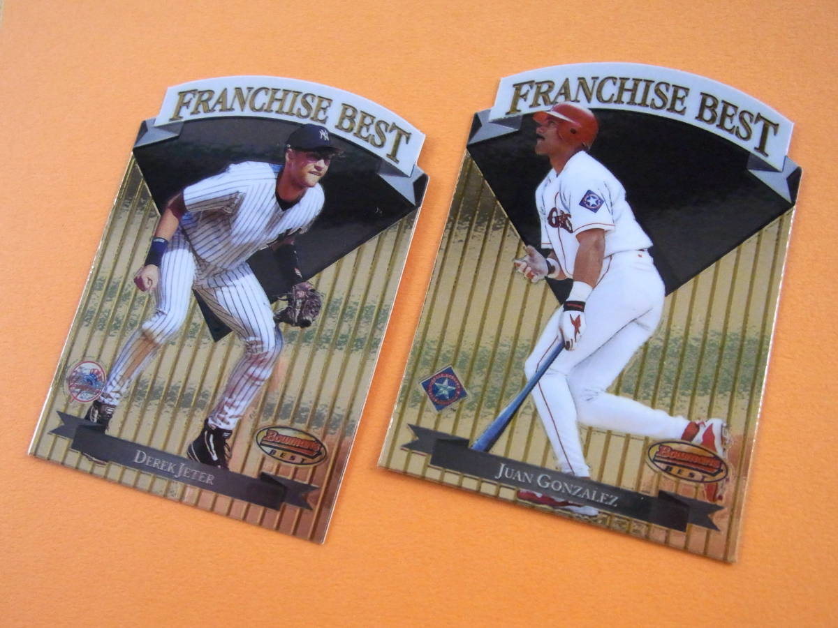 1999 Bowmans Best デレク ジーター Derek Jeter ホアン ゴンザレス Juan Gonzalez Franchise Best 3000枚限定die Cut Bowman 売買されたオークション情報 Yahooの商品情報をアーカイブ公開 オークファン Aucfan Com