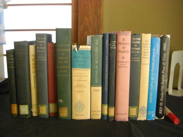 古英語洋書 15冊 OLD ENGLISH PROSE，THE OLD ENGLISH IN IRELAND、OLD ENGLISH GRAMMAR、A HISTORY OF ENGLISH 他 A18