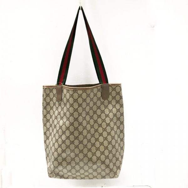グッチ GUCCI トートバッグ GGスプリーム，シェリー(ウェブ) PVC(塩化 