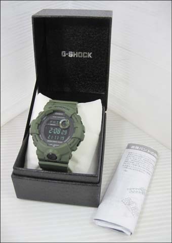 Bana8◆CASIO カシオ G-SHOCK GBD-800 カーキ クォーツ 腕時計 メンズ ウォッチ