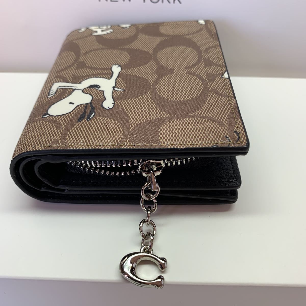 COACH×PEANUTS 2つ折りウォレット・C4591コーチ スヌーピー