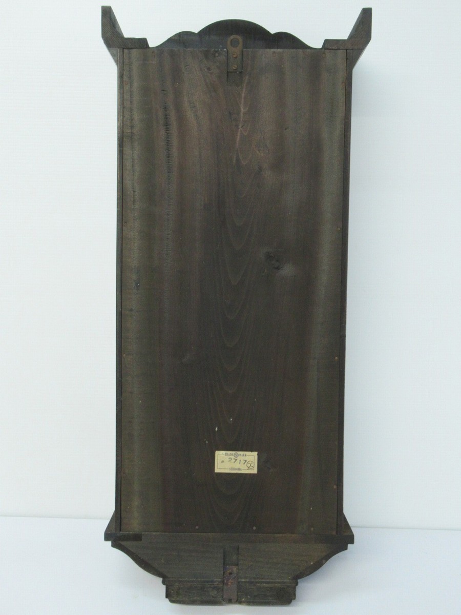 T412◆SEIKOSHA 精工舎 14DAY TRADE S MARK #2717 ゼンマイ式 木製 柱時計 掛時計 全長66cm 振り子 昭和レトロ アンティーク 精工舎 SEIKOSHA 14DAY 昭和30年代前半W192 | れとろくろっく