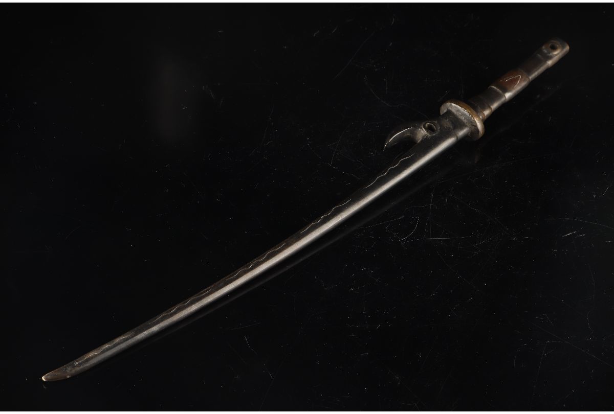 URA]時代物/銅製兜割/500g/4-1111-20(検)骨董/鉢割/十手/實手/実手/短