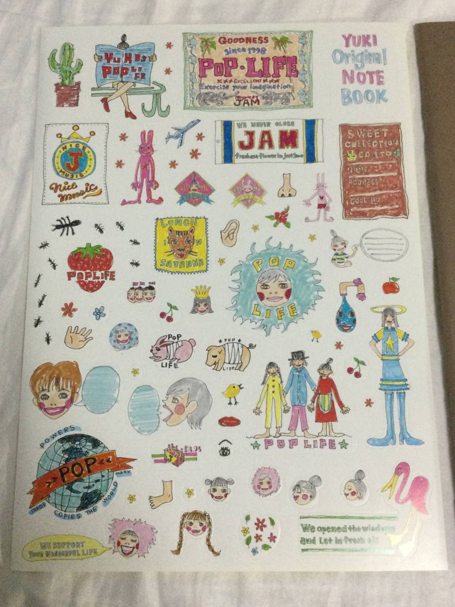 Judy And Mary Concert Pop Life Tour 98 Yukiイラスト シール付きノート その他 売買されたオークション情報 Yahooの商品情報をアーカイブ公開 オークファン Aucfan Com