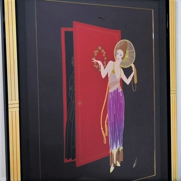 新作入荷，定番人気 エルテ Erte バーミリオン シルクスクリーン