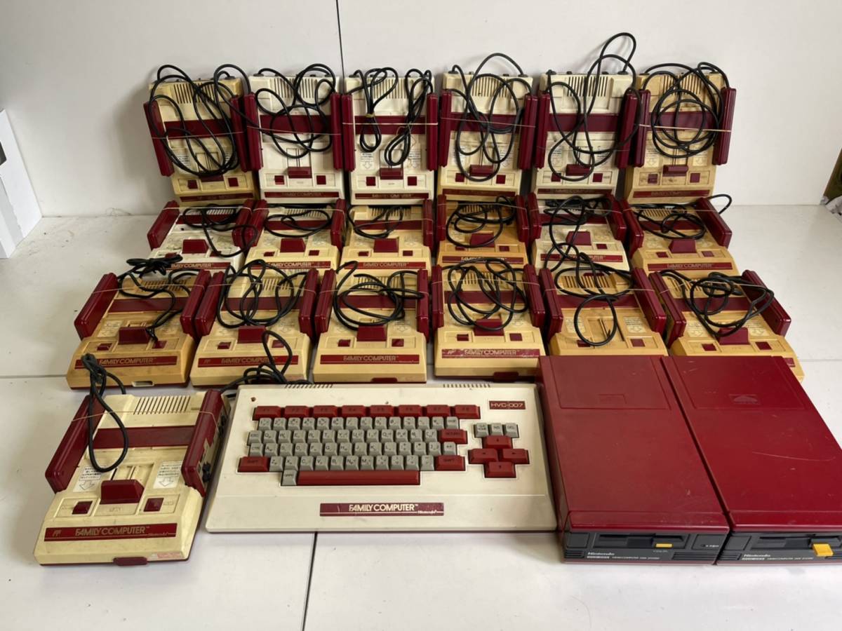 【任天堂 初代ファミコン ファミリーコンピュータ ディスクシステム ファミリーベーシック 本体 大量 まとめ】 【動作未確認】ジャンク FC