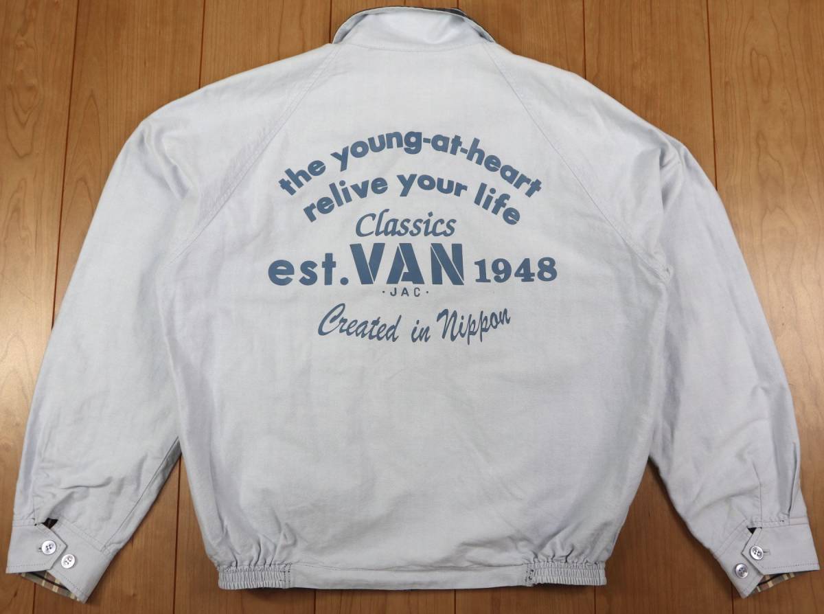 バックプリント入り☆VAN JAC ヴァンヂャケット リバーシブル 