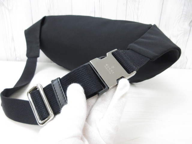 美品 GUCCI グッチ ボディバッグ ウエストポーチ バッグ キャンバス