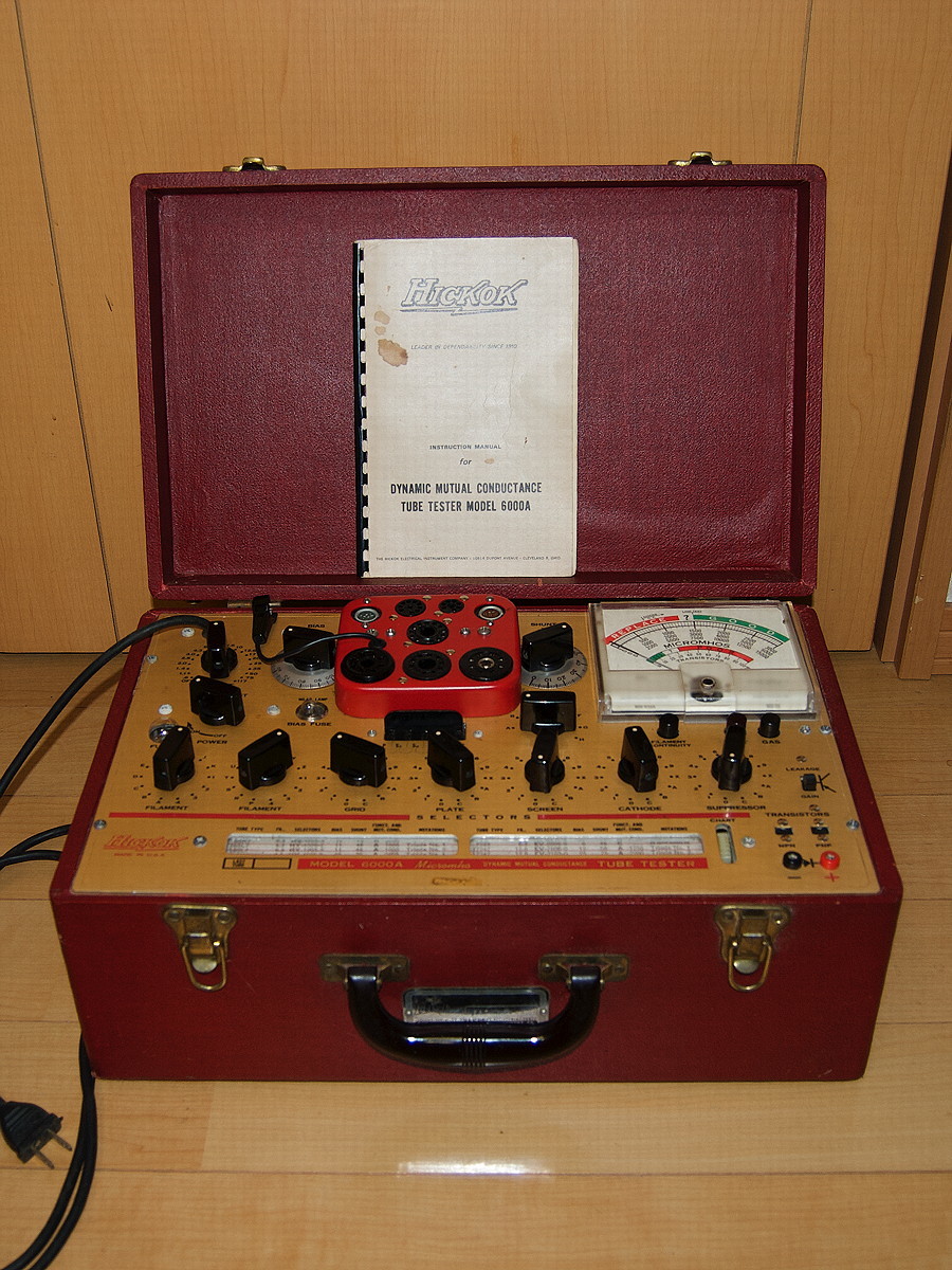 ♪♪ Hickok 6000A 真空管テスター、ヒコックTube Tester ♪♪ 【公式