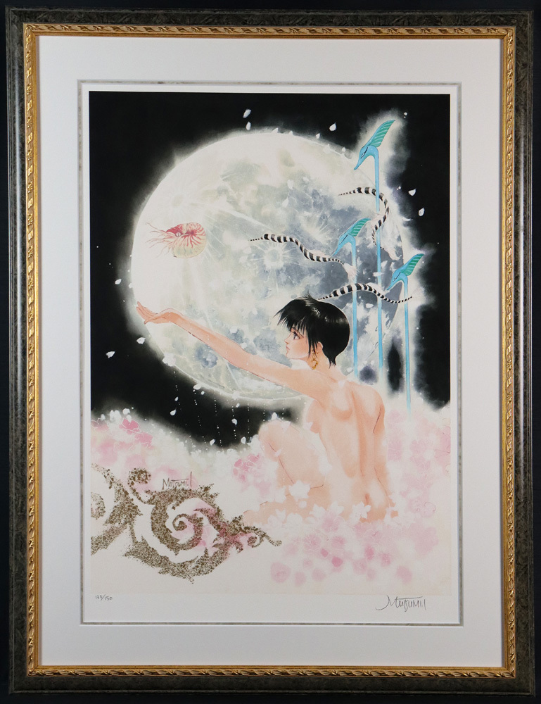 額装-1； ペクナール 「踊り子」限定200部 版画 サイン入り 昭和51年