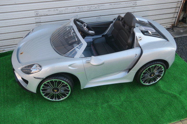 自899☆未使用 保存品☆ポルシェ電動自動車 子供用玩具 動作品 保証付 