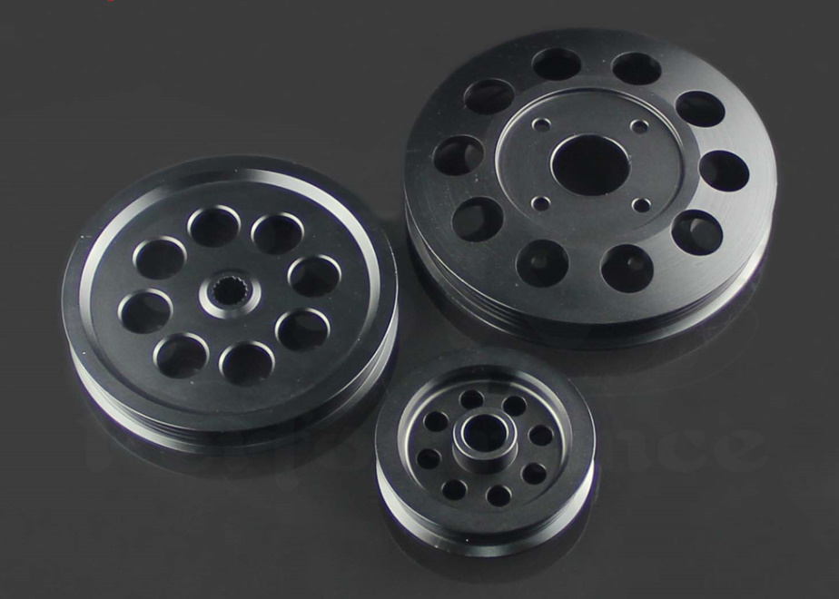 B060 日産RB20DET/RB25DET 軽量ビレットアルミプーリー3個セット