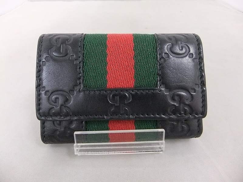  期間限定セール グッチ GUCCI GGシマレザー三つ折り6連キーケース鍵カバーggシグネチャー シェリーライン男女兼用 408828(その他)｜売買されたオークション情報、yahooの商品情報をアーカイブ公 服飾小物
