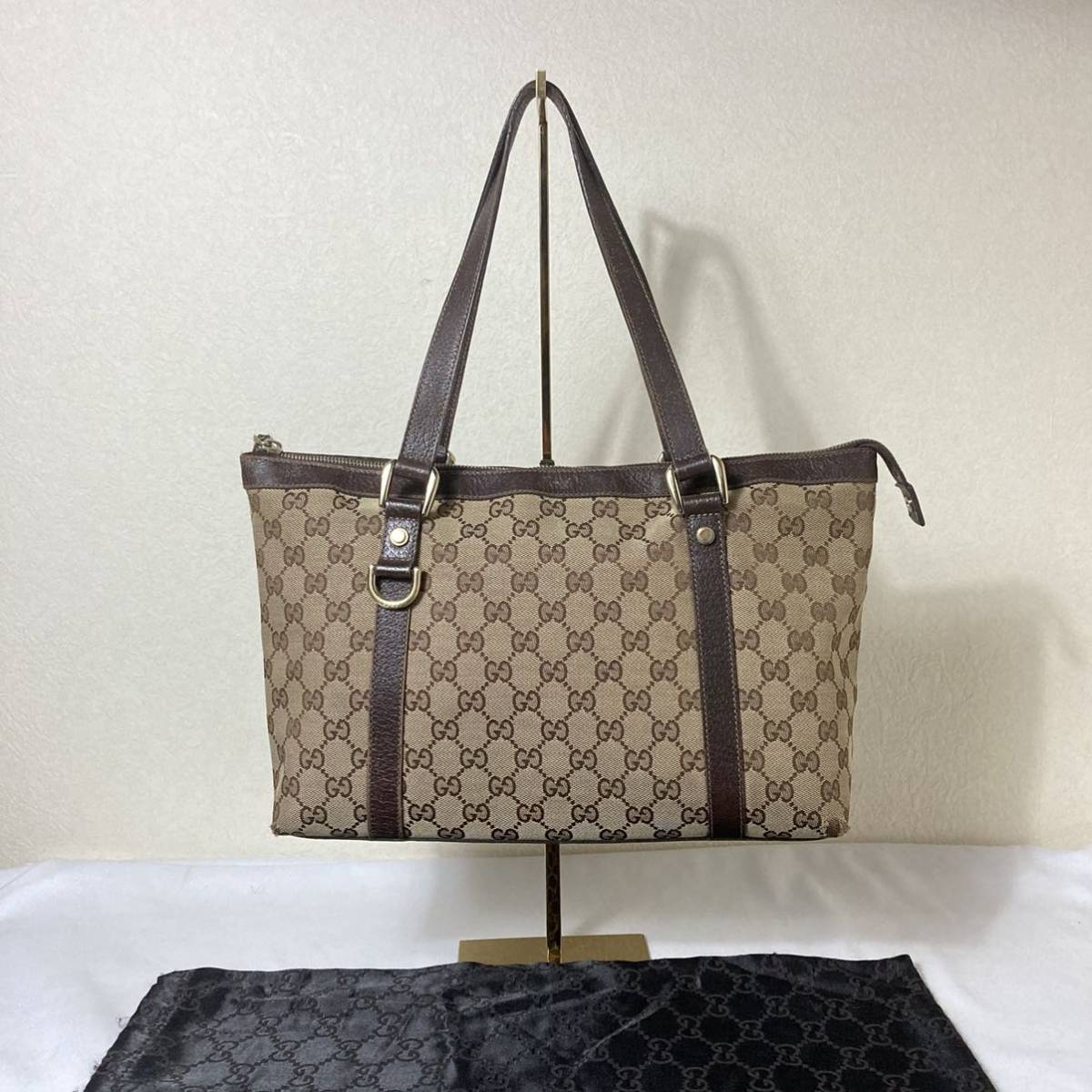 タント専用 GGキャンバス トートバッグ GUCCI 11s63 必見!中古 レディース中古473