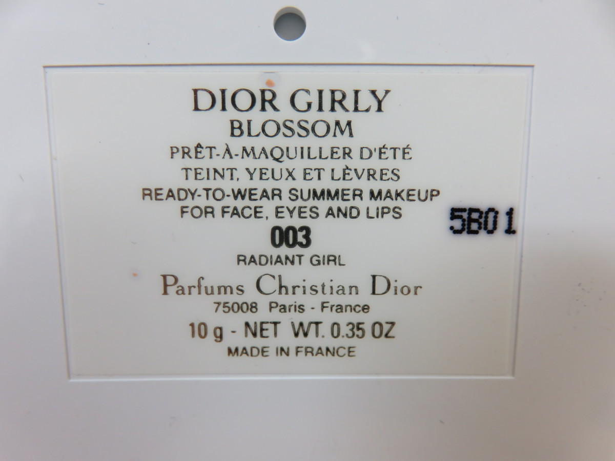 未使用品 完売 限定 dior ディオール ガーリー ブロッサム 003 