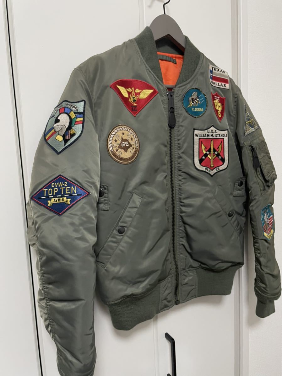 美品】限定 AVIREX TOPGUN Mサイズ MA-1 ジャケット フライト