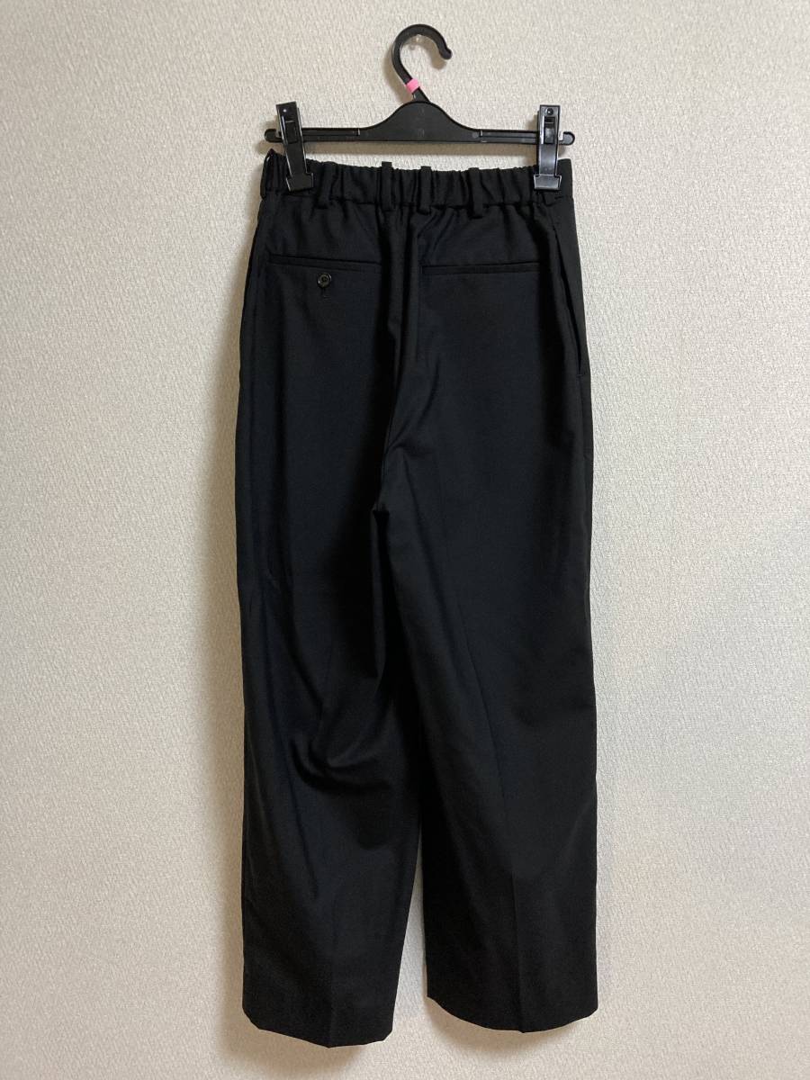 MARKAWARE 21SS CLASSIC FIT TROUSERS ORGANIC WOOL TROPICAL BLACK 