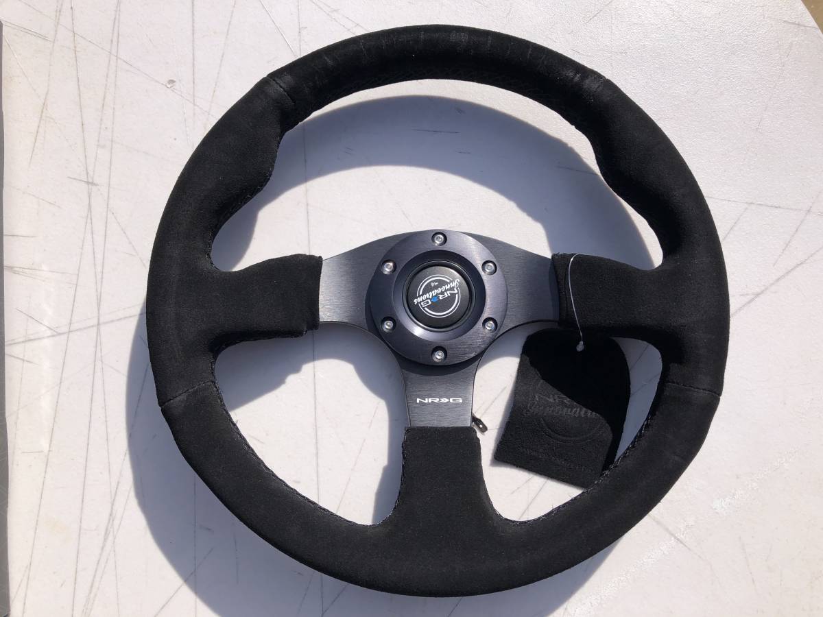 NRG 33Φ スエード Race style ステアリング USDM/JDM STANCE ドリフト  