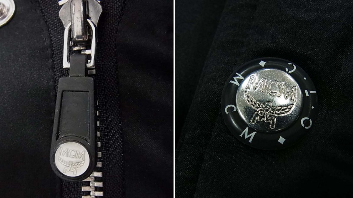 良品□MCM エムシーエム ダウンジャケット シルク素材 肉厚ダウン 極暖 