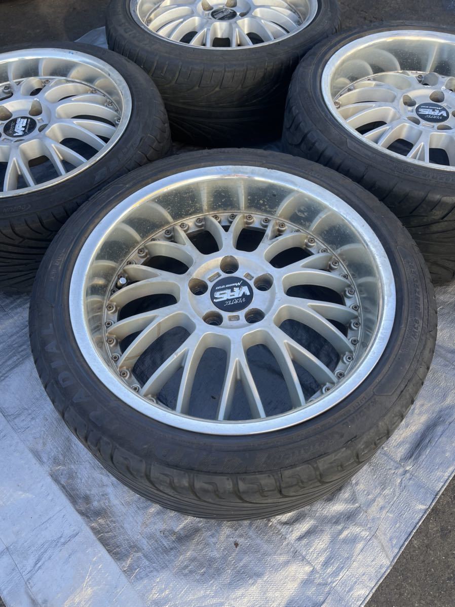 深リムVERTEC VR5 18インチ9.5J +45 8.5J +35 PCD114.3 5H 