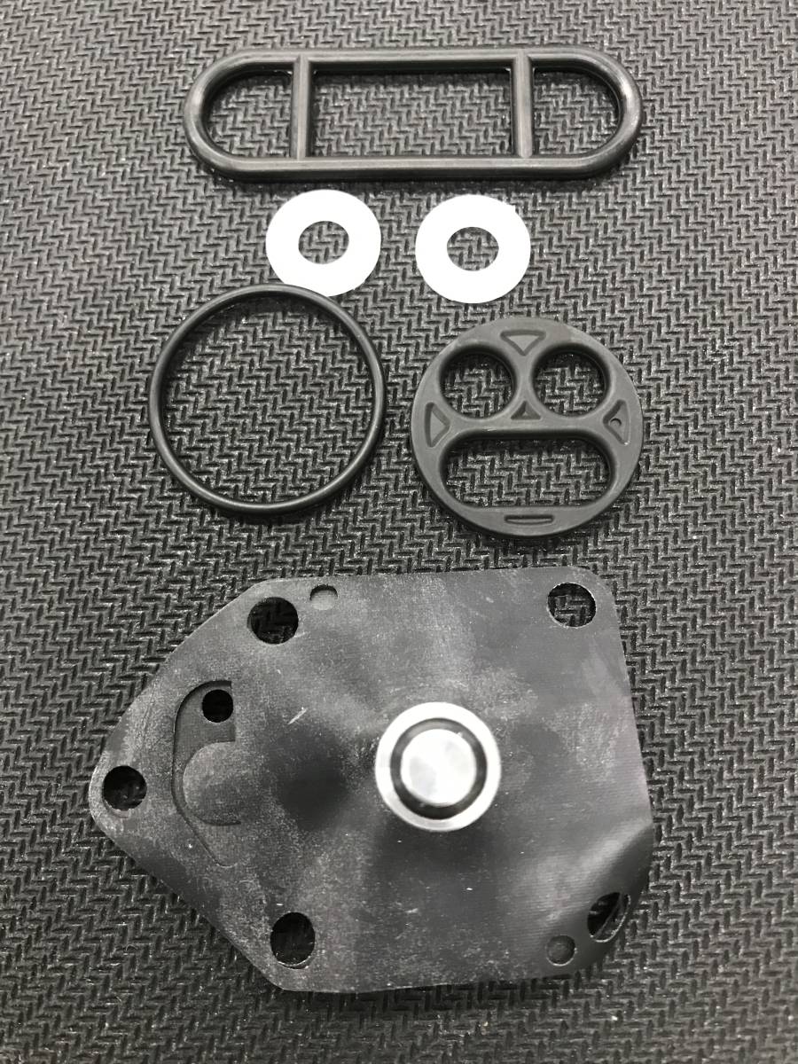 ヤマハ TRX850 4NX 負圧ダイアフラム フューエルコック リビルトセット RSP/SPR 91～95 Ｏリング パッキン ガソリン漏れ オーバーホール