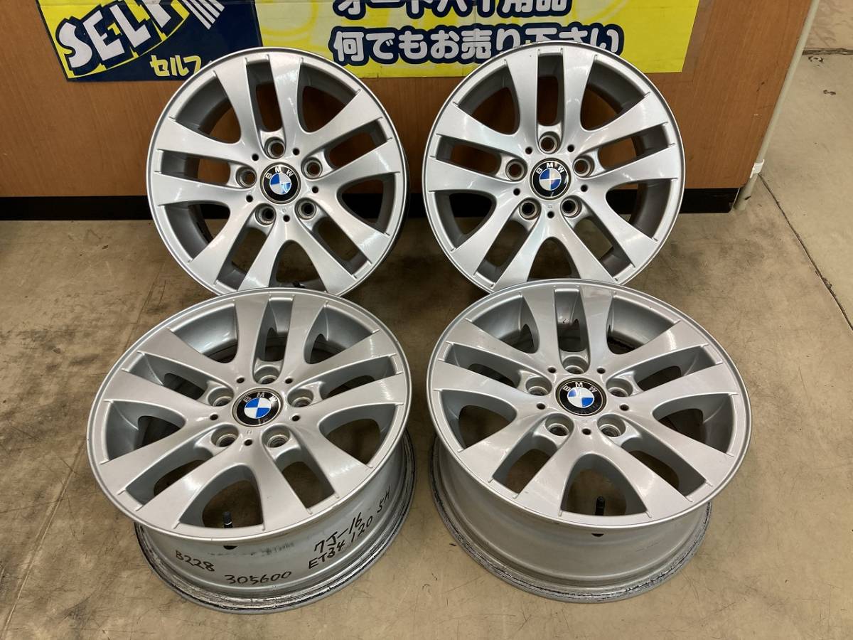 ☆BMW 3シリーズ 純正 16インチ アルミ ホイール 7J +34 5穴 PCD120 
