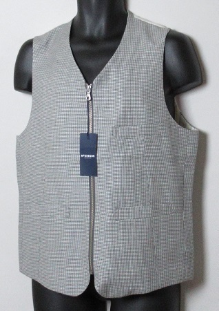 本物保証，得価 マックレガー/McGREGOR 定価25300円 ウールリネンハウンズトゥース布帛コンビベスト/Lサイズ/119107101/グレー(Lサイズ)｜売買されたオークション情報、yahooの商品情報をアーカイブ公開 - オークフ Lサイズ