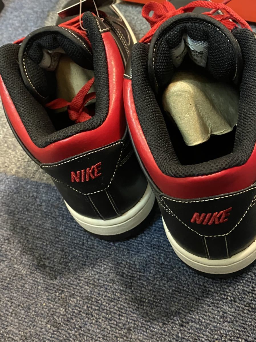 新品 NIKE スニーカー エアプライズ2 ミドル 黒×赤 25.5cm / ナイキ