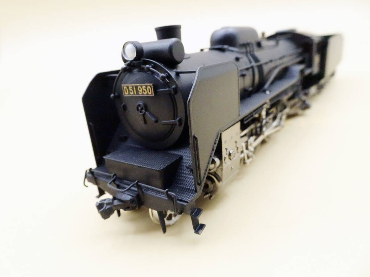 カツミ模型 HOゲージ 国鉄蒸気機関車 D51型（D51950）塗キット組立済 