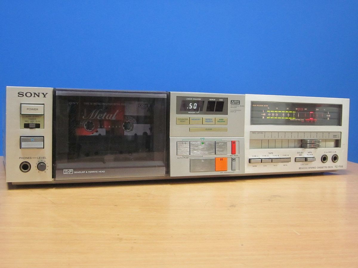 SONY ソニー TC-FX6 ステレオカセットデッキ 稼働品 SONY☆名機 メンテ済 動作良好☆高音質 カセットデッキ☆TC-FX6