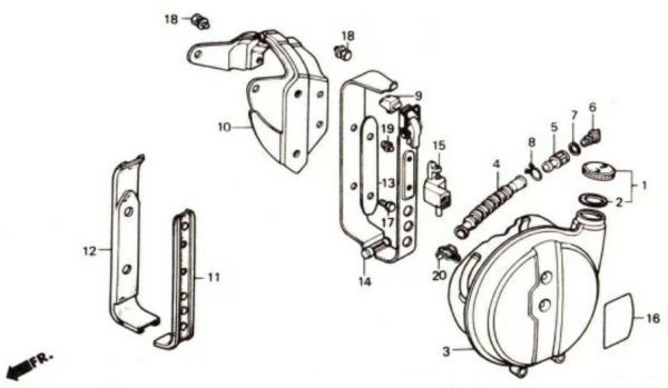 HONDAハンターカブCT110 純正予備タンク付き CT110 ハンターカブ 純正