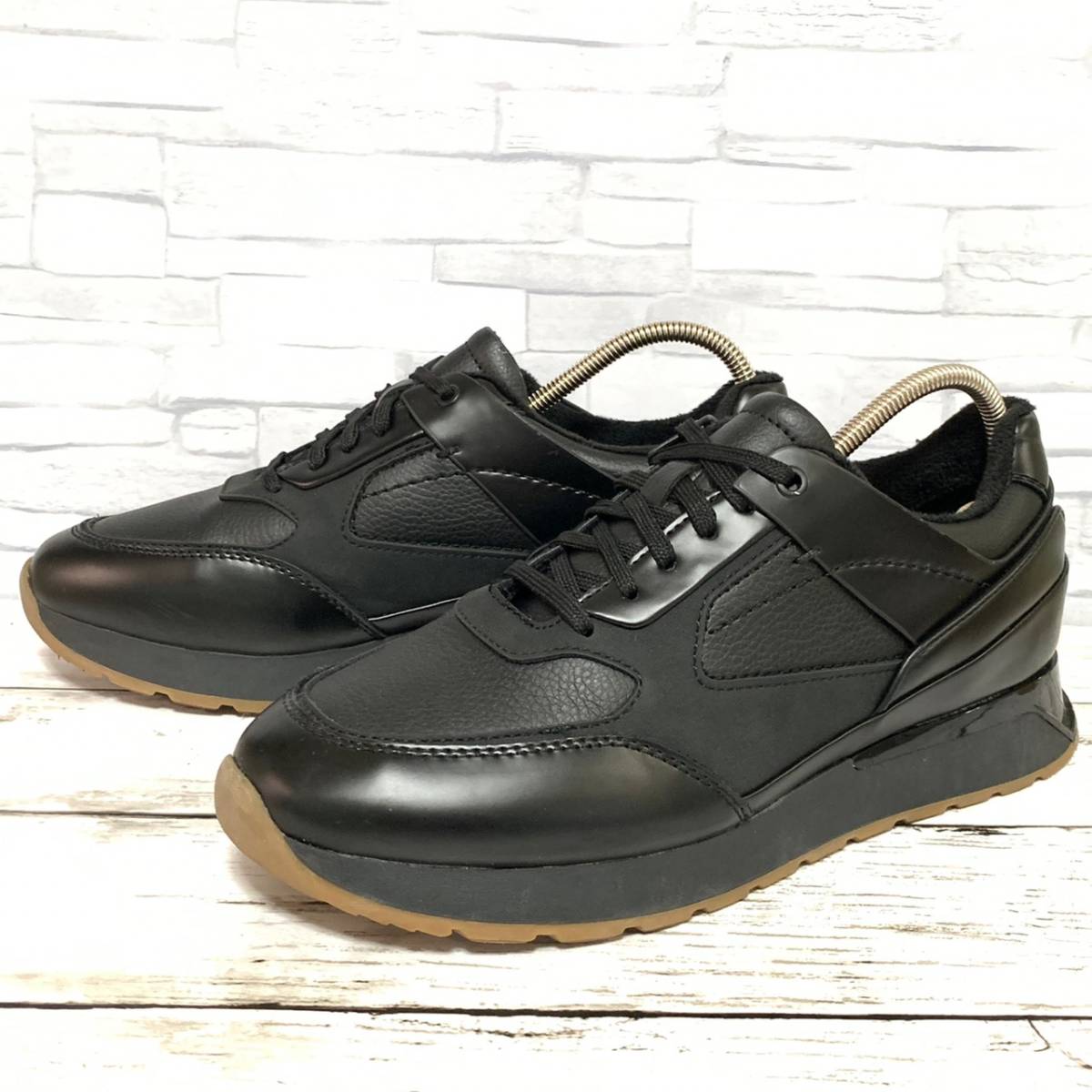 R521b Zara ザラ 日本26 5cm位 Eu41 米国8 スニーカー シューズ ブラック メンズ 黒 26 5cm 売買されたオークション情報 Yahooの商品情報をアーカイブ公開 オークファン Aucfan Com