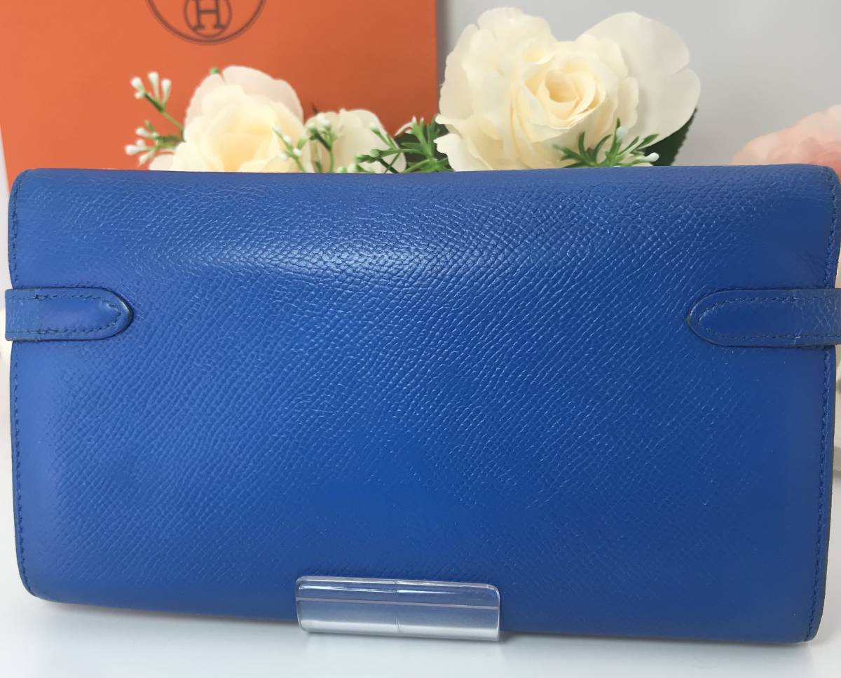 売切り HERMES エルメス ケリーウォレット ロング ヴォ―エプソン 長 