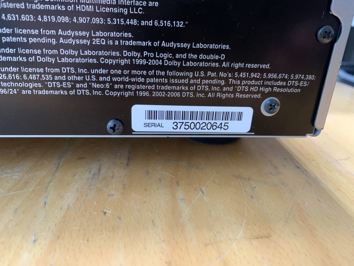 動画あり】ONKYO/オンキヨー AVセンターアンプ TX-SA608 リモコン付き