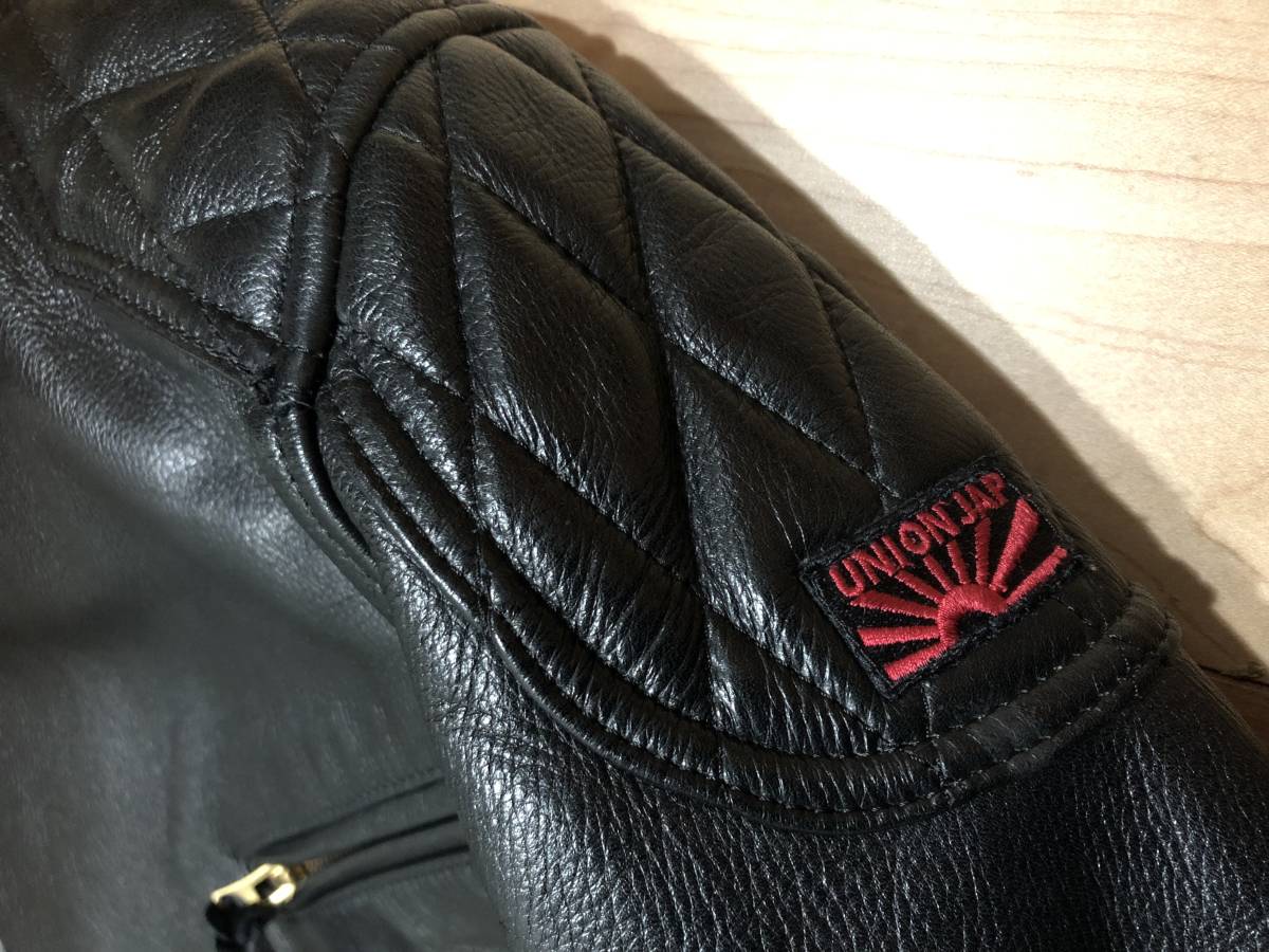 新品同様 UNION JAP ユニオンジャップ PADDED CASCADE UJ-0014 BK 
