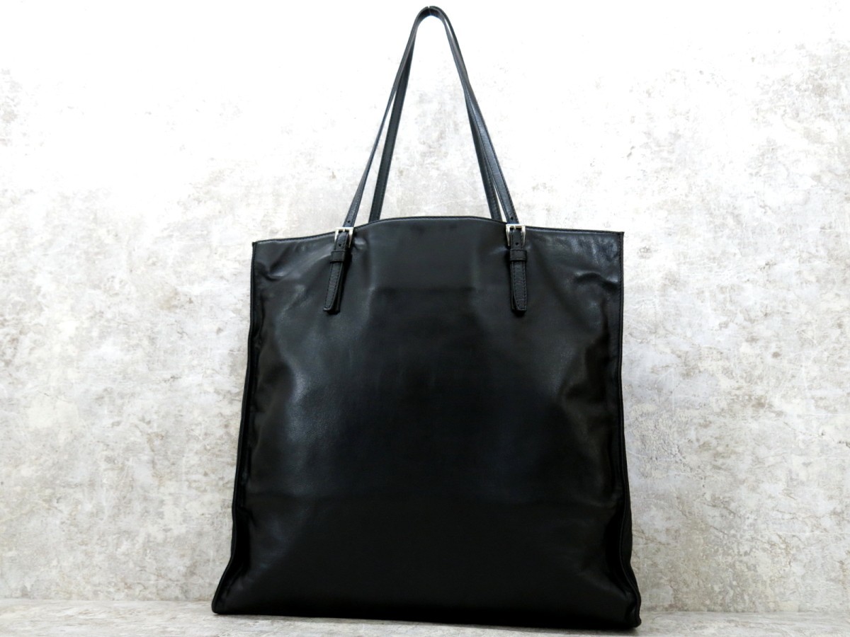 PRADA プラダ メンズ ナイロン ラム 本 革 レザー ショルダー