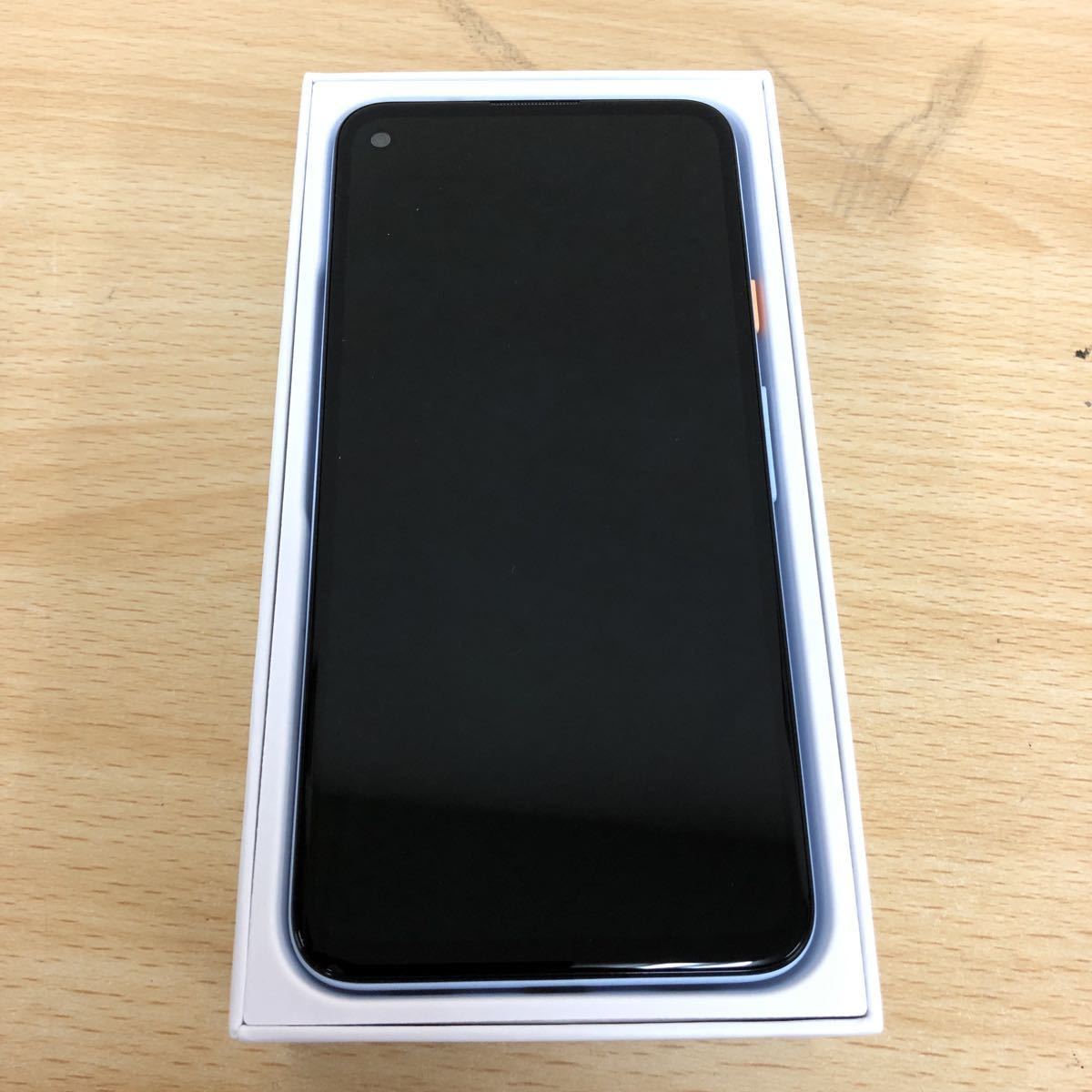1円～ 美品 Google Pixel 4a 128GB G025M ソフトバンク 判定:◯ スマホ Barely Blue グーグル_2