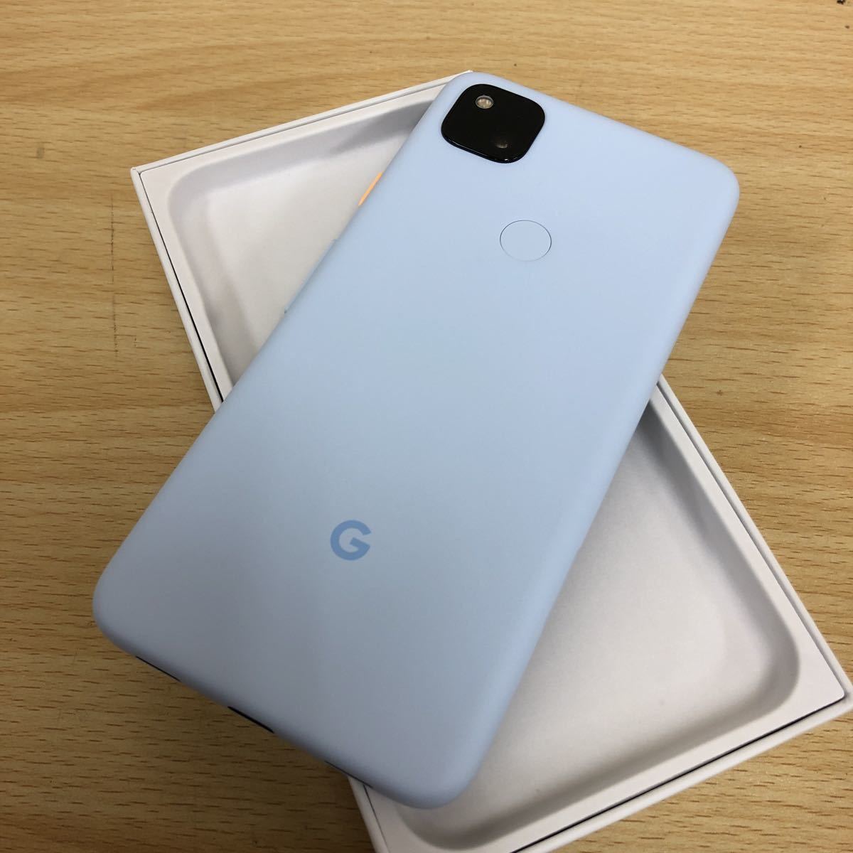 1円～ 美品 Google Pixel 4a 128GB G025M ソフトバンク 判定:◯ スマホ Barely Blue グーグル_3