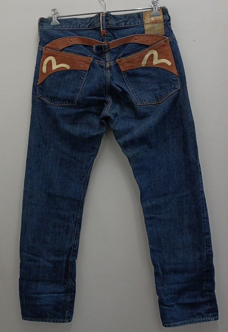 EVISU×SIOTANI BROTHERS 9055 ジーンズ W34 レザーポケット 日本製 